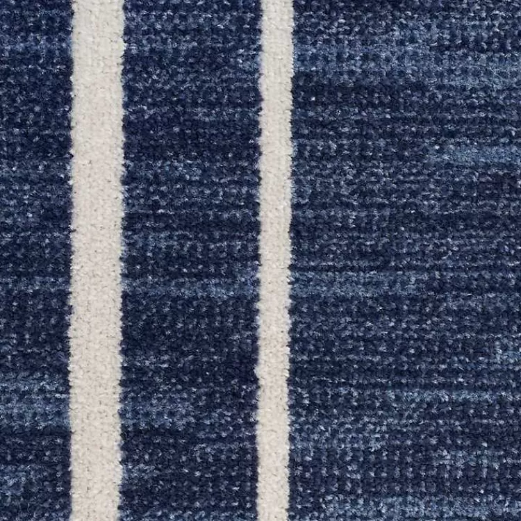 Navy Bordered Indoor/Outdoor Area Rug, 6x9>Kirklands Home Best