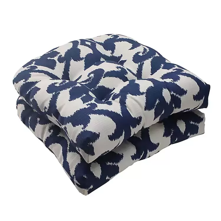 Navy Bosco Outdoor Wicker Cushions, Set of 2>Kirklands Home Online