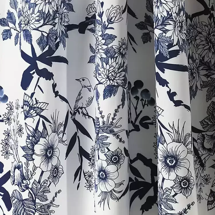 navy_botanical_garden_curtain_panel_set__in_3.webp Navy Botanical Garden Curtain Panel Set, 95 in.>Kirklands Home Discount