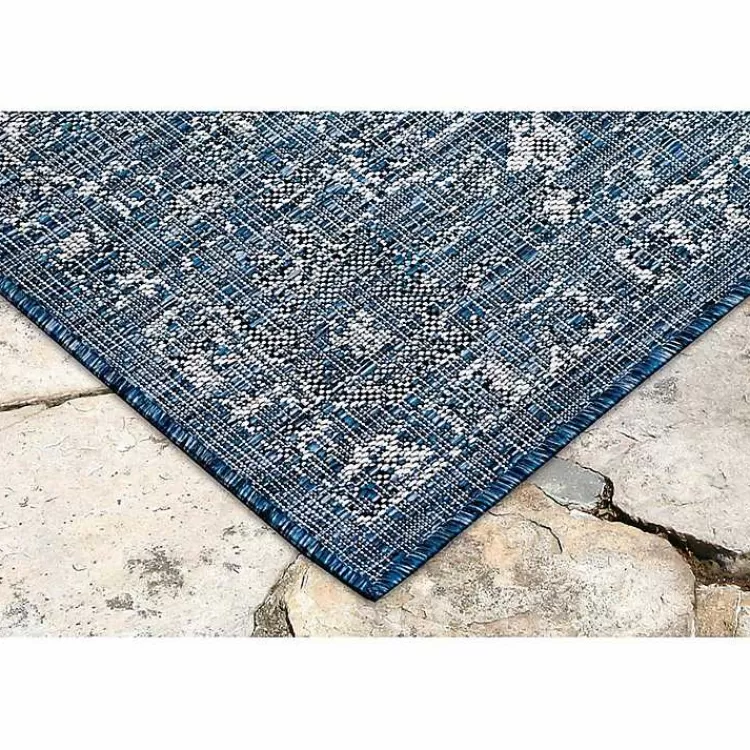 navy_botanical_hannah_indooroutdoor_rug_x_4-2.webp Navy Botanical Hannah Indoor/Outdoor Rug, 7x9>Kirklands Home Clearance