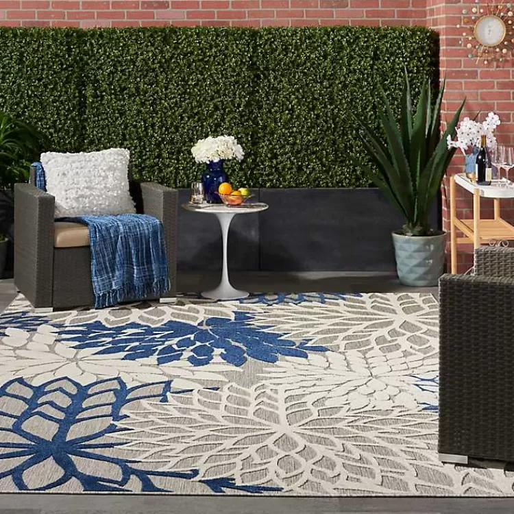 navy_bright_floral_burst_outdoor_area_rug_x_5.webp Navy Bright Floral Burst Outdoor Area Rug, 7x10>Kirklands Home Store