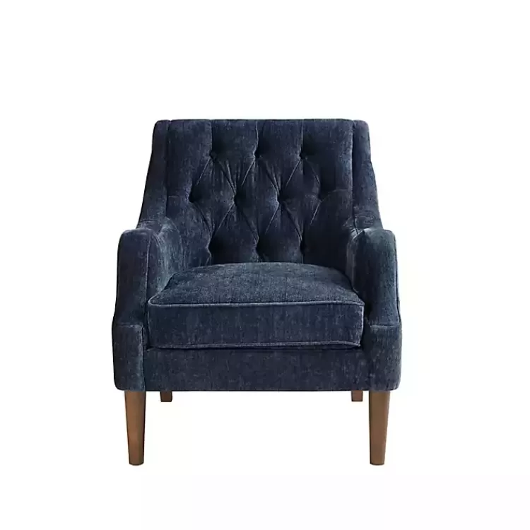 navy_button_tufted_accent_chair_2.webp Navy Button Tufted Accent Chair>Kirklands Home Discount