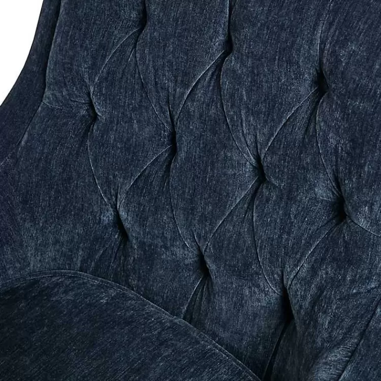 navy_button_tufted_accent_chair_5.webp Navy Button Tufted Accent Chair>Kirklands Home Discount