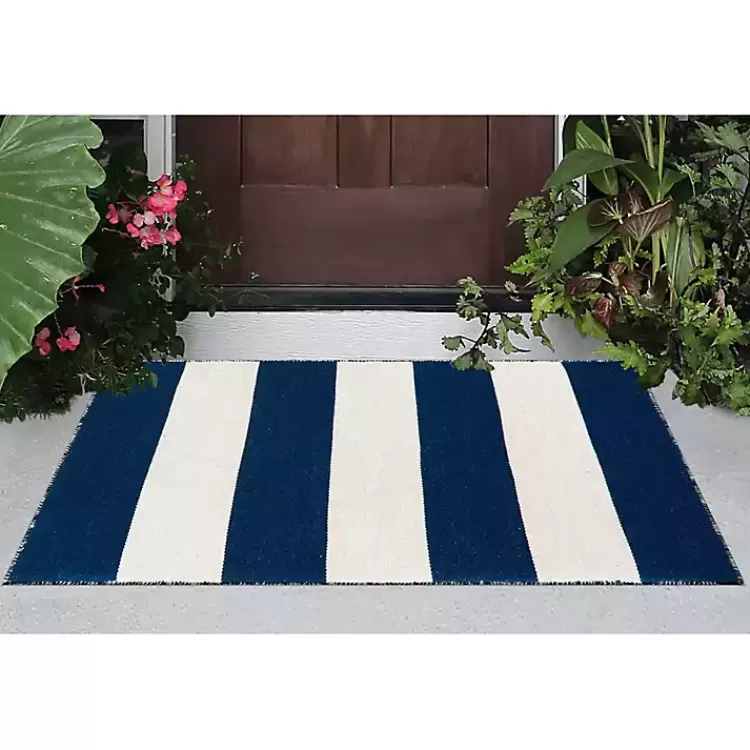 navy_cabana_stripe_indooroutdoor_scatter_rug_2.webp Navy Cabana Stripe Indoor/Outdoor Scatter Rug>Kirklands Home Shop