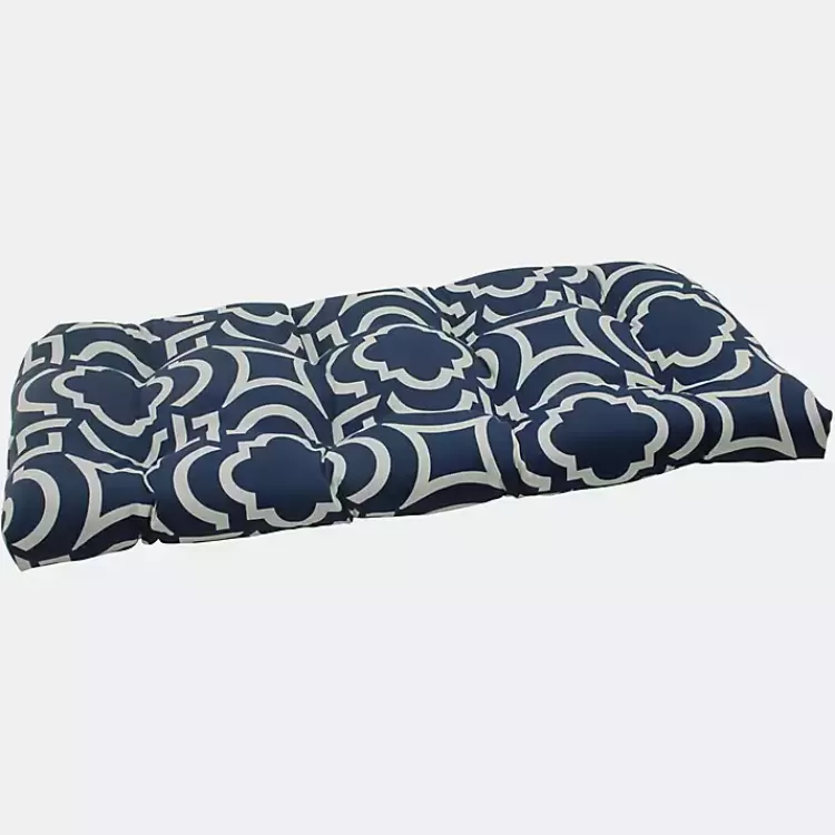 Navy Carmody Outdoor Settee Cushion>Kirklands Home New