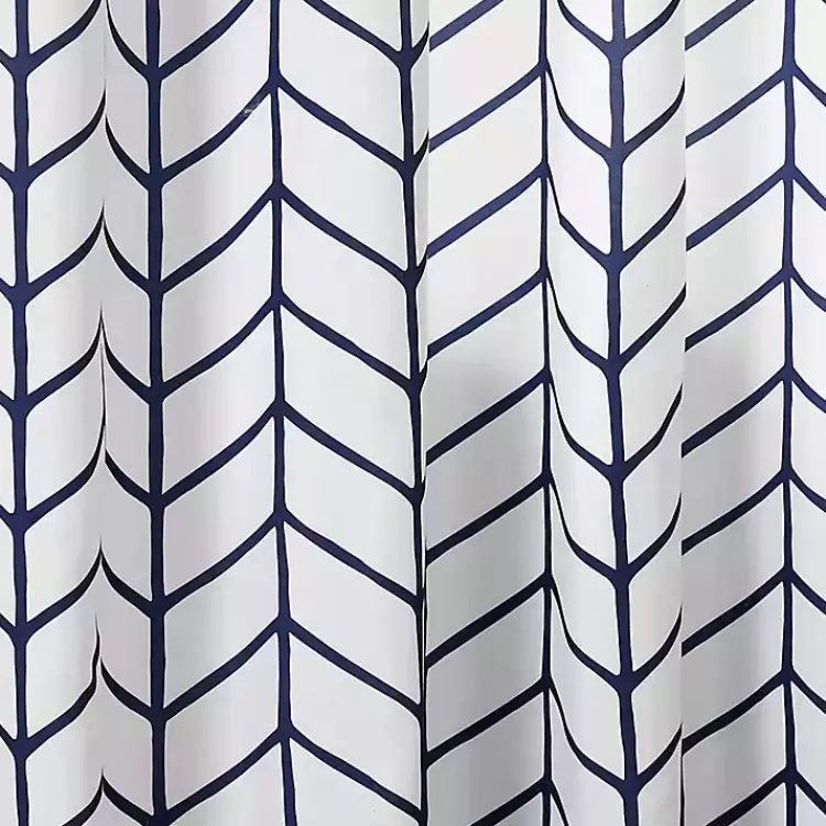 navy_chevron_pc_panel_curtain_set__in_2.webp Navy Chevron 2-pc. Panel Curtain Set, 84 in.>Kirklands Home Clearance