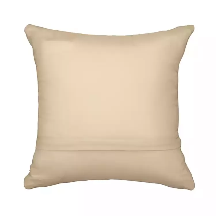 Navy Coral Woven Outdoor Throw Pillow>Kirklands Home Clearance