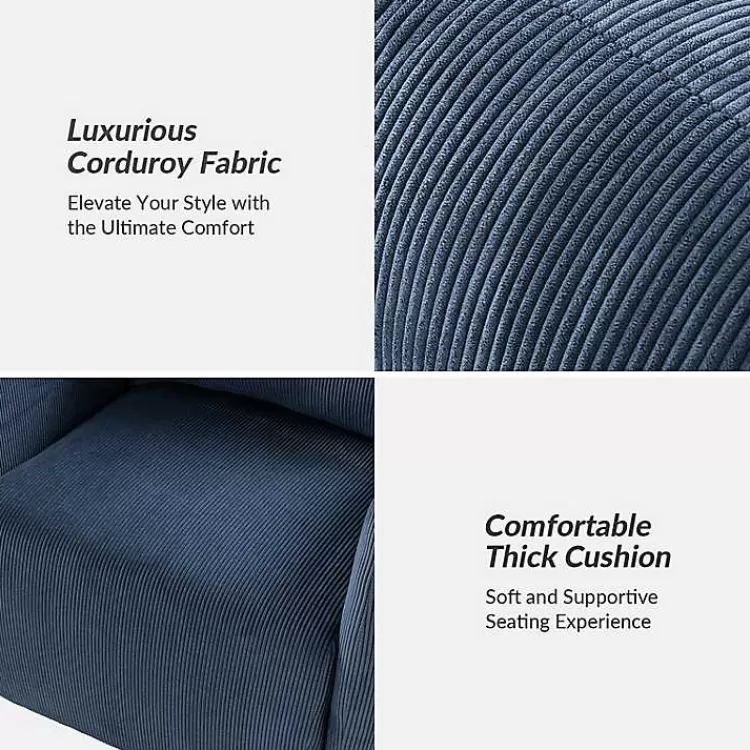 navy_corduroy_swivel_accent_chair_4.webp Navy Corduroy Swivel Accent Chair>Kirklands Home Discount