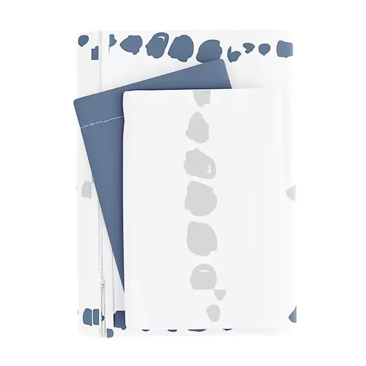 Navy Dots Reversible 3-pc. Queen Duvet Cover Set>Kirklands Home Best Sale