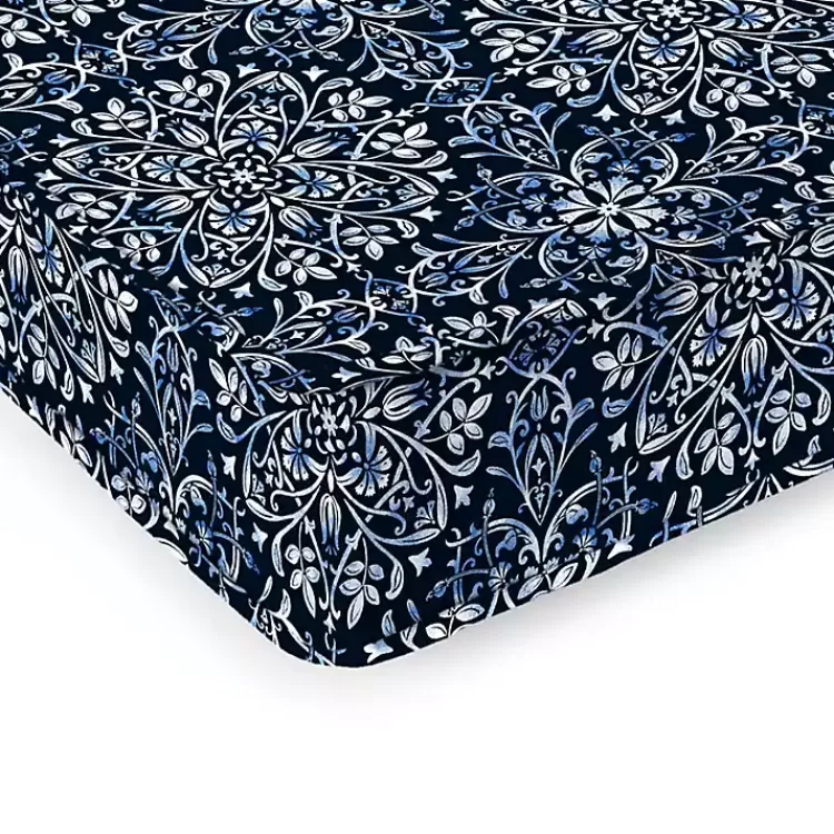 Navy Dresden Outdoor Settee Cushion>Kirklands Home Cheap