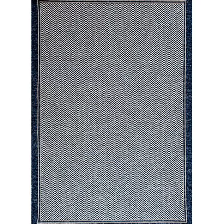 Navy Dunedin Indoor/Outdoor Area Rug, 7x9>Kirklands Home Discount