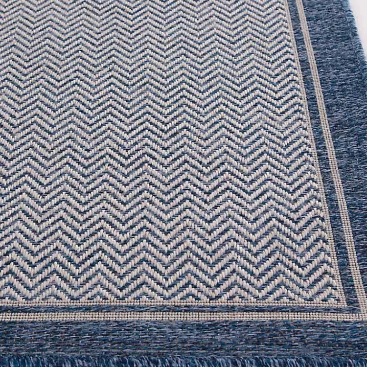 Navy Dunedin Indoor/Outdoor Area Rug, 7x9>Kirklands Home Discount