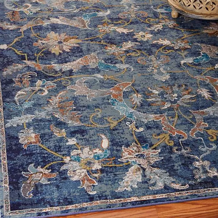 navy_faded_floral_area_rug_x_8-2.webp Navy Faded Floral Area Rug, 2x9>Kirklands Home Clearance