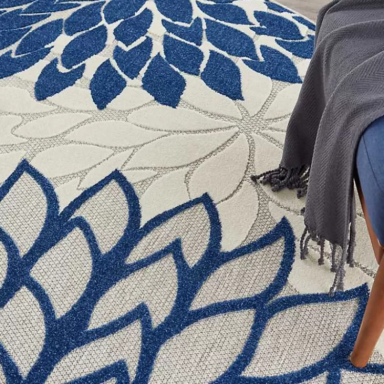 navy_floral_burst_round_outdoor_area_rug_x_6.webp Navy Floral Burst Round Outdoor Area Rug, 7x7>Kirklands Home Discount