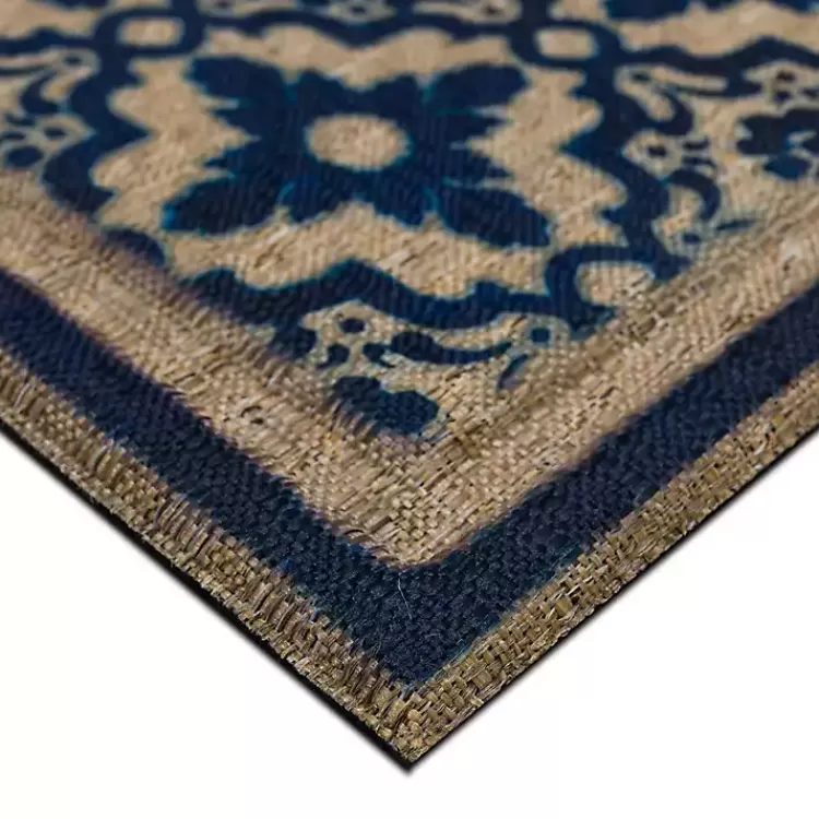 navy_floral_pattern_doormat_2.webp Navy Floral Pattern Doormat>Kirklands Home Best