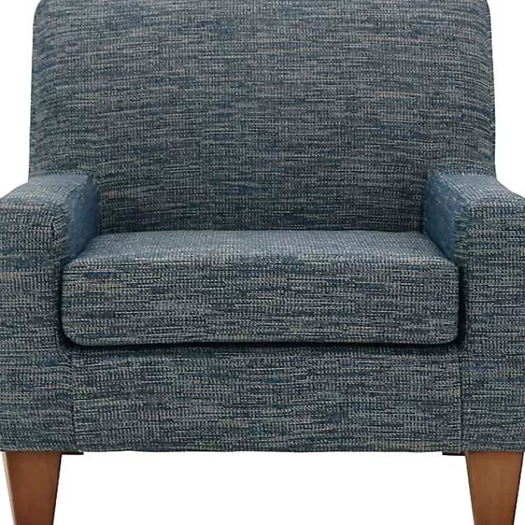 Navy Fynn Upholstered Accent Chair>Kirklands Home Flash Sale