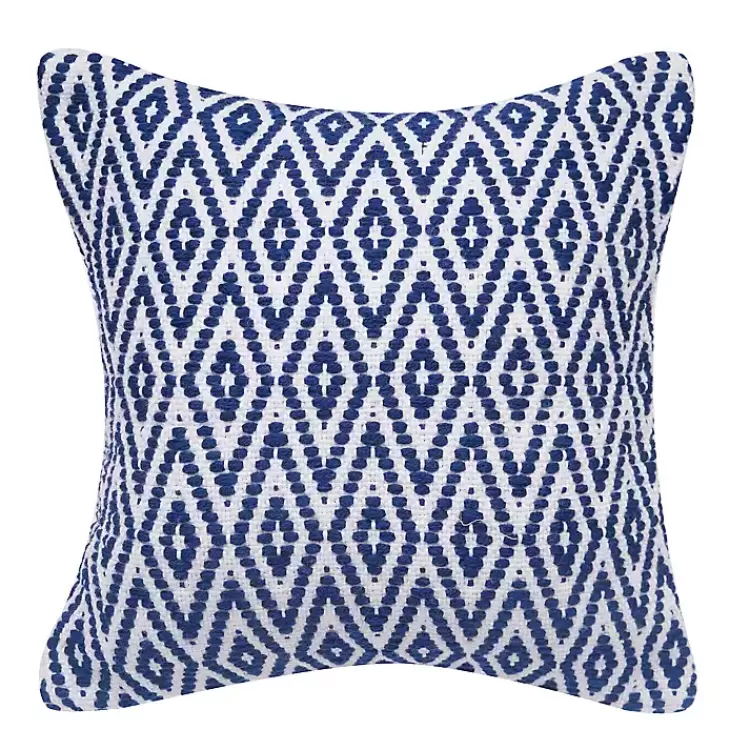 Navy Harlequin Indoor/Outdoor Pillow>Kirklands Home Discount