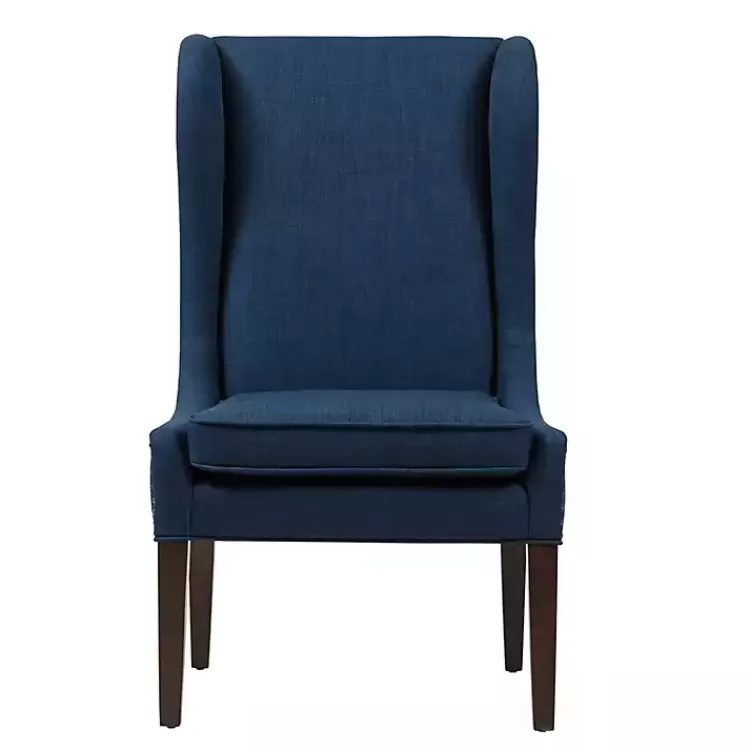 Navy High Wingback Nailhead Trim Dining Chair>Kirklands Home Cheap