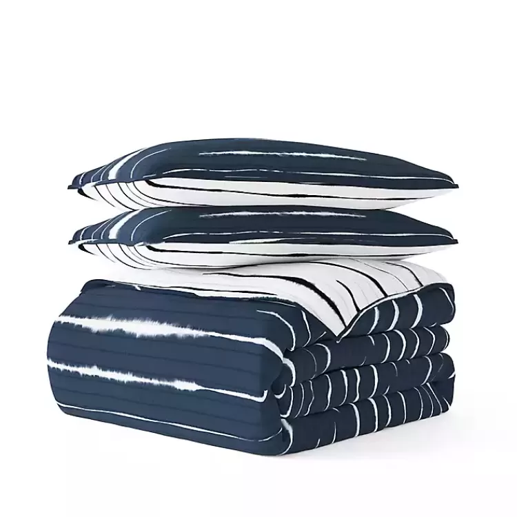 navy_linear_reversible_pc_king_quilt_set_2.webp Navy Linear Reversible 3-pc. King Quilt Set>Kirklands Home Discount