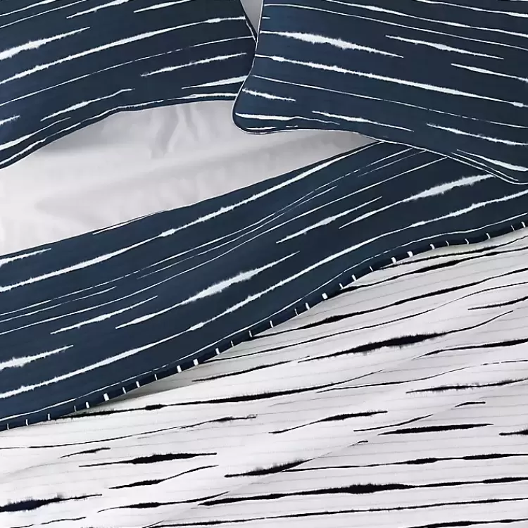 navy_linear_reversible_pc_queen_quilt_set_5.webp Navy Linear Reversible 3-pc. Queen Quilt Set>Kirklands Home New