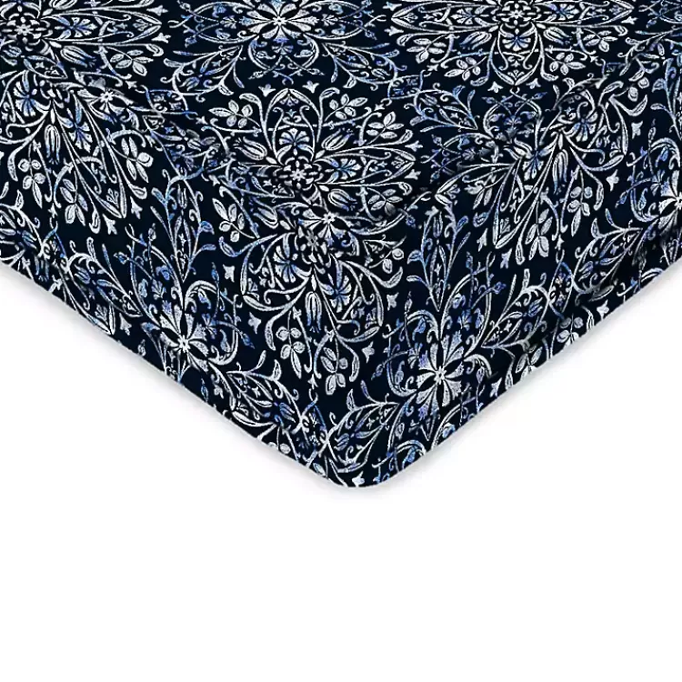 Navy Medallion Outdoor Deep Seat Cushion>Kirklands Home Cheap