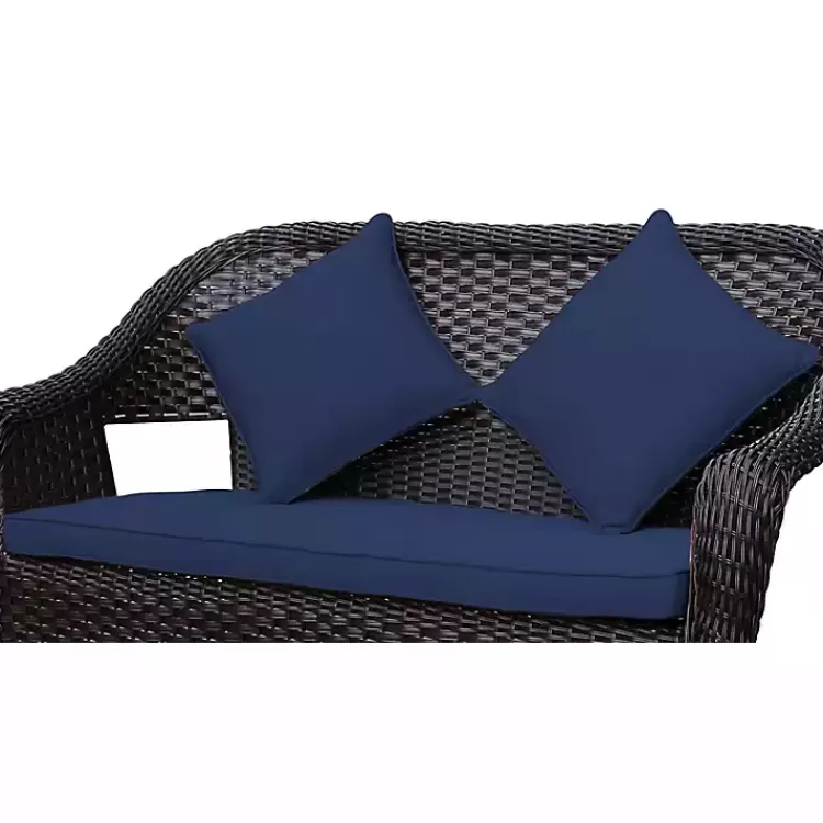 Navy Pillow and Loveseat Cushions, Set of 3>Kirklands Home Cheap