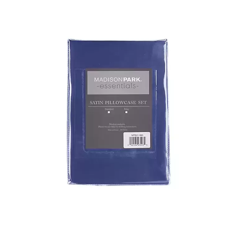 Navy Satin King 2-pc. Pillow Case Set>Kirklands Home Sale