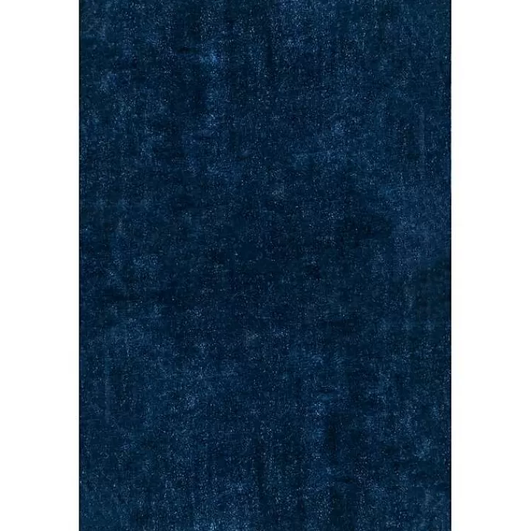 Navy Shag Washable Area Rug, 6x9>Kirklands Home Best Sale