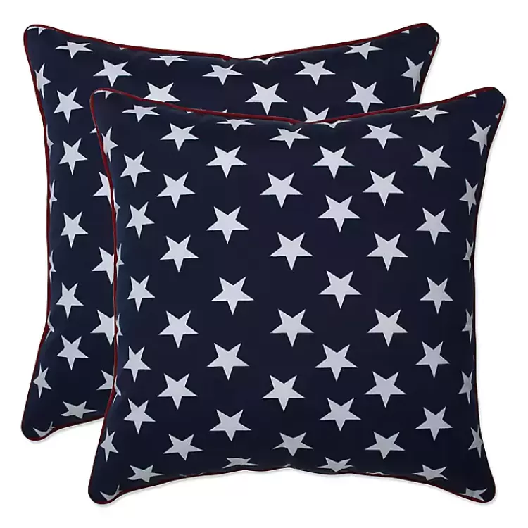 Navy Stars Outdoor Throw Pillows, Set of 2>Kirklands Home Best