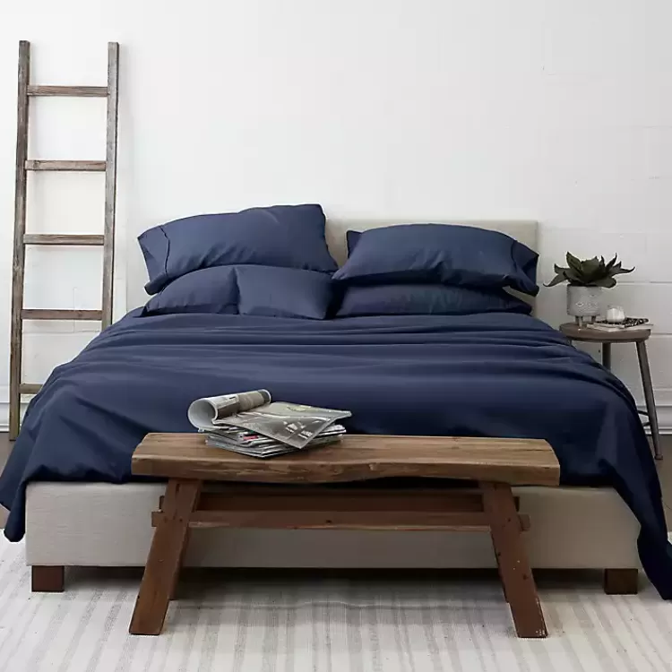 Navy Ultra Soft 6-pc. Queen Sheet Set>Kirklands Home Cheap