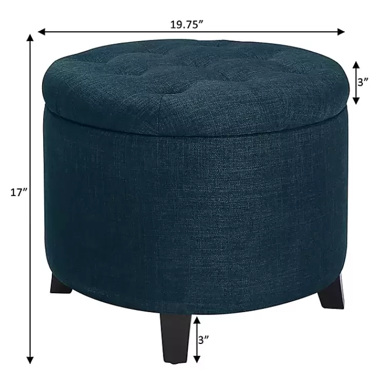 navy_upholstered_eliza_round_storage_ottoman_4.webp Navy Upholstered Eliza Round Storage Ottoman>Kirklands Home Best Sale