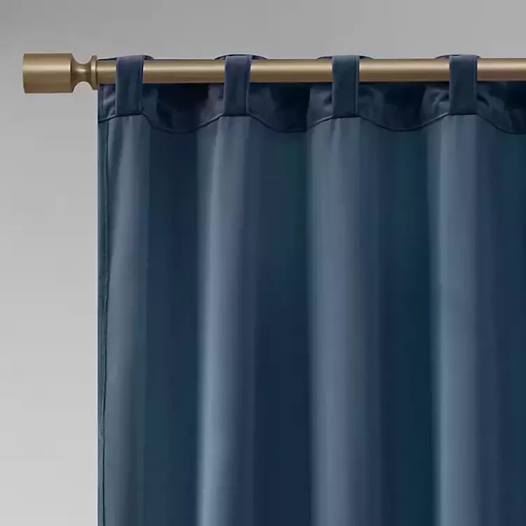 navy_velvet_greta_curtain_panel_set__in_3.webp Navy Velvet Greta Curtain Panel Set, 95 in.>Kirklands Home Store
