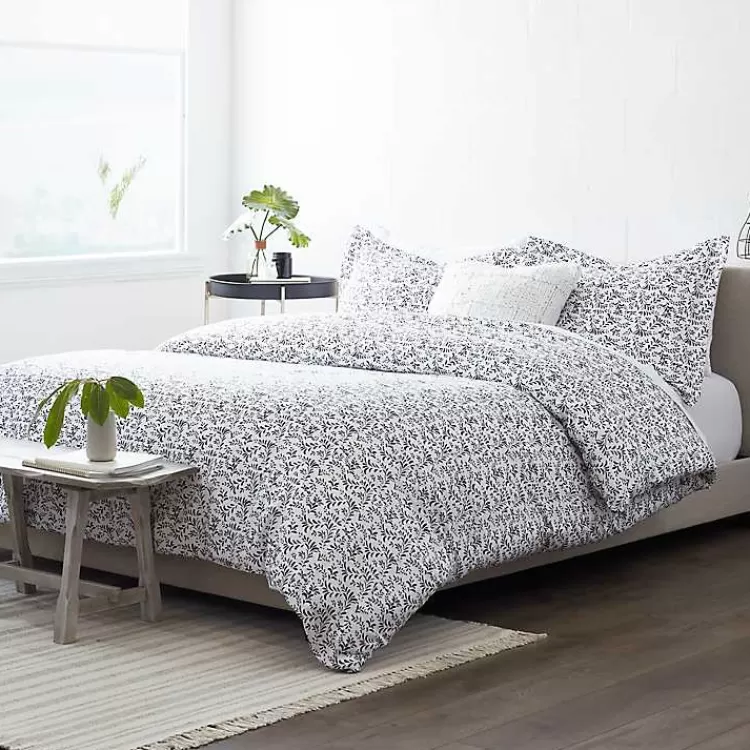 Navy Vines 3-pc. King Duvet Cover Set>Kirklands Home Hot