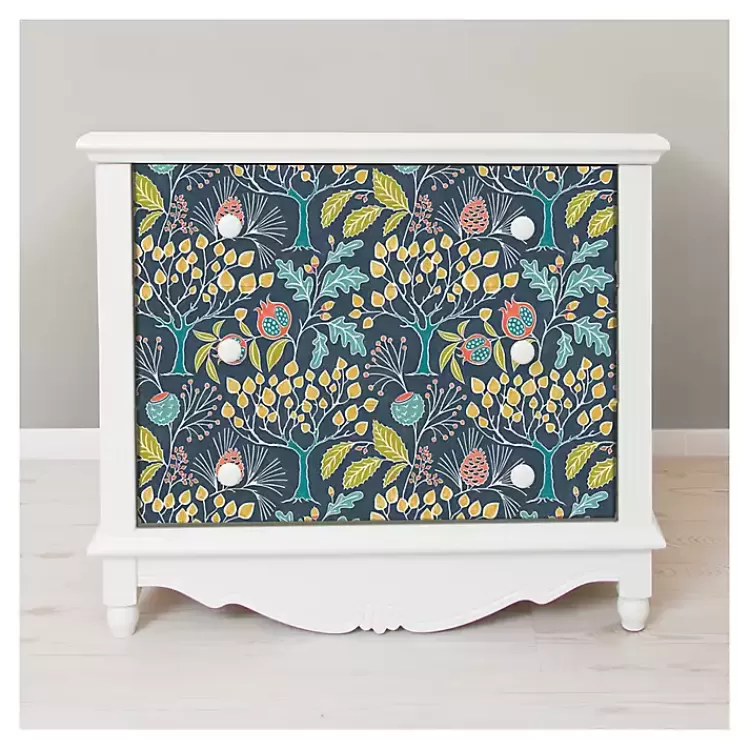 Navy Vintage Flora Peel & Stick Wallpaper>Kirklands Home Clearance