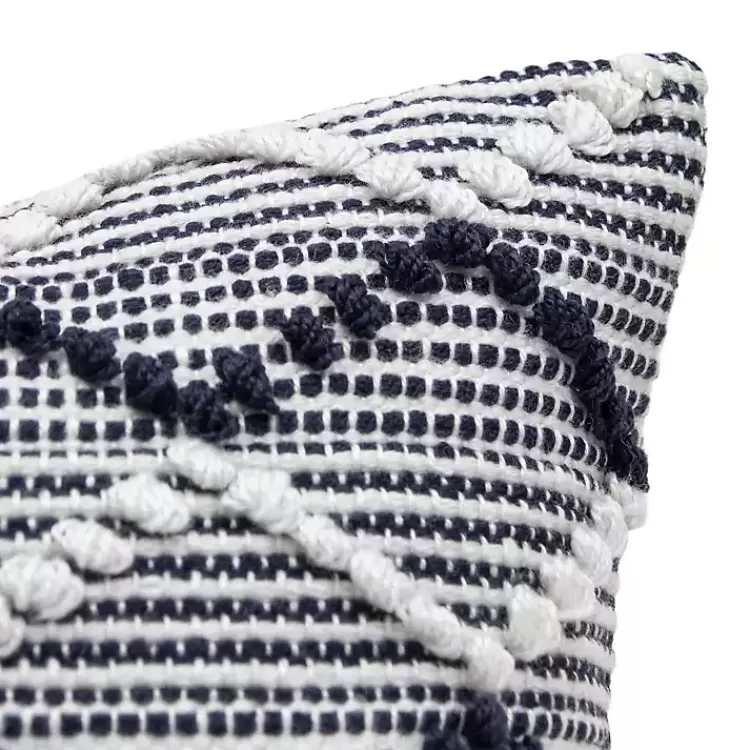 Navy Waves Outdoor Pillow>Kirklands Home Clearance