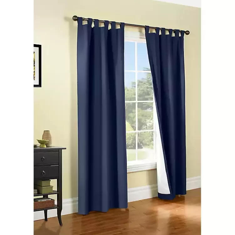 Navy Weathermate Blackout Curtain Panel, 95 in.>Kirklands Home Fashion