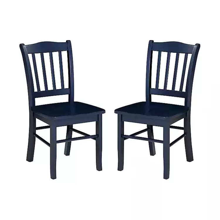 Navy Wood Shaker Dining Chairs, Set of 2>Kirklands Home Sale