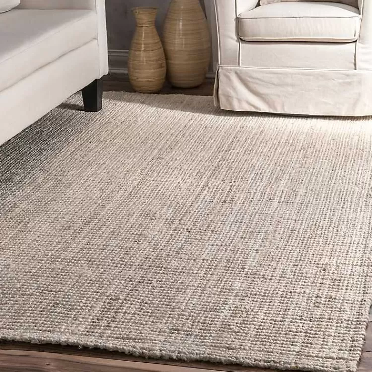 Neely Solid Jute Area Rug, 5x8>Kirklands Home Best Sale