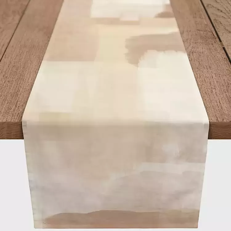 Neutral Abstract Table Runner, 90 in.>Kirklands Home Hot