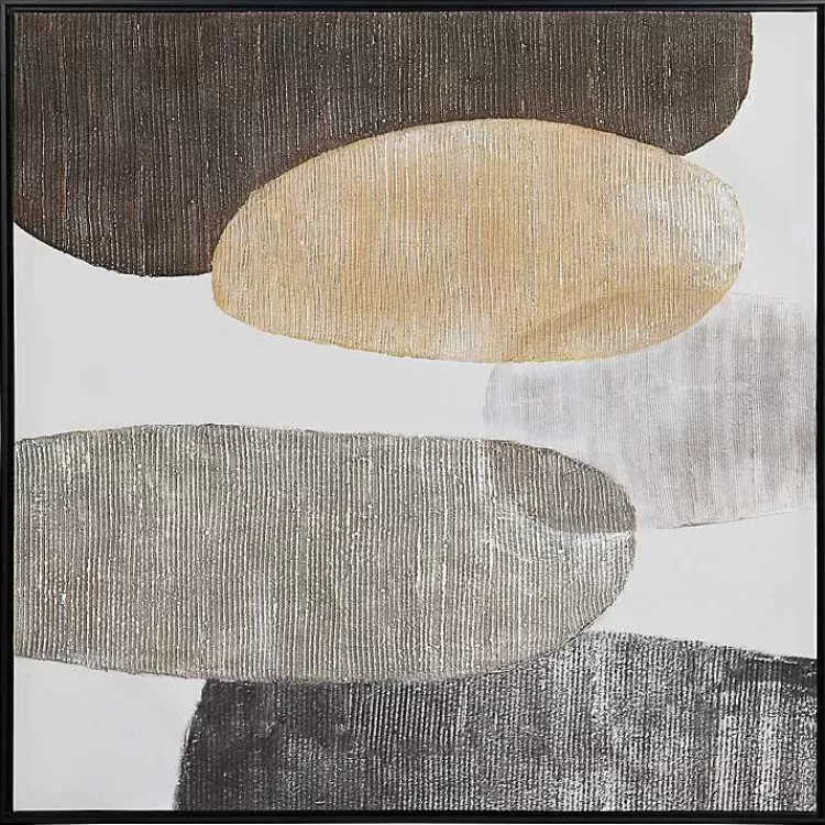Neutral Bubbles I Framed Canvas Art Print>Kirklands Home Online