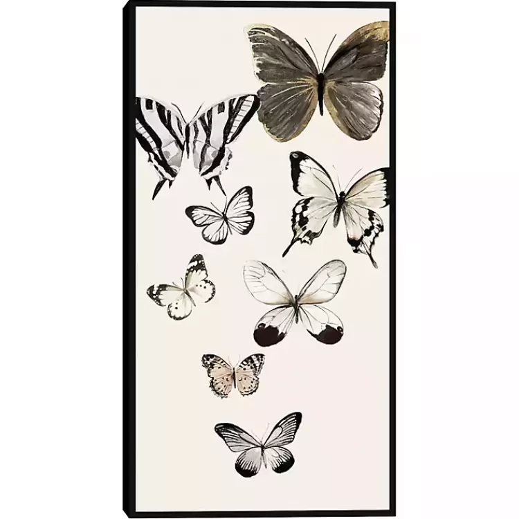 Neutral Butterflies Framed Canvas Art Print>Kirklands Home Online