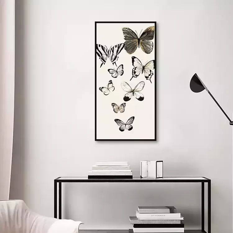 neutral_butterflies_framed_canvas_art_print_2.webp Neutral Butterflies Framed Canvas Art Print>Kirklands Home Online