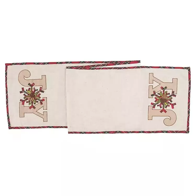 Neutral Joy Christmas Table Runner>Kirklands Home Outlet