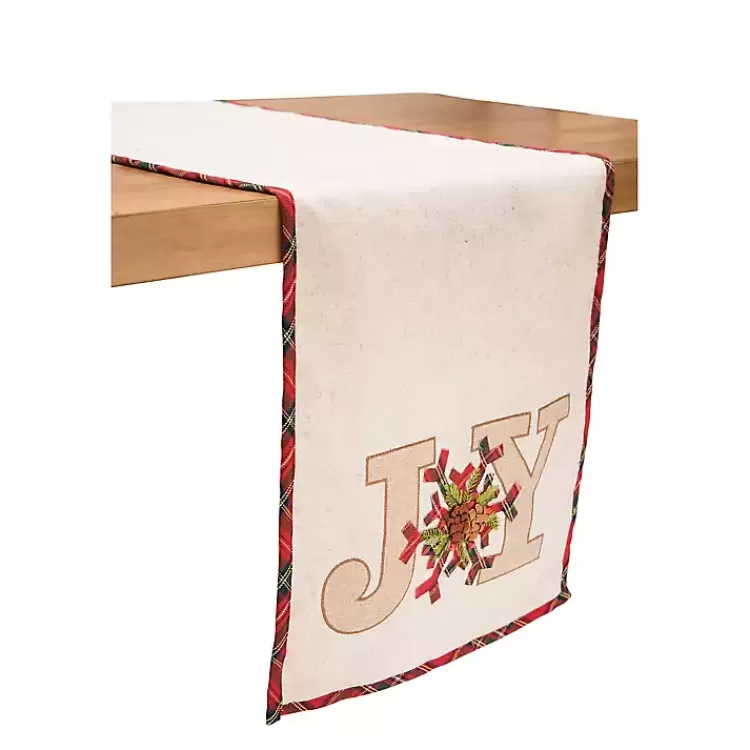 Neutral Joy Christmas Table Runner>Kirklands Home Outlet