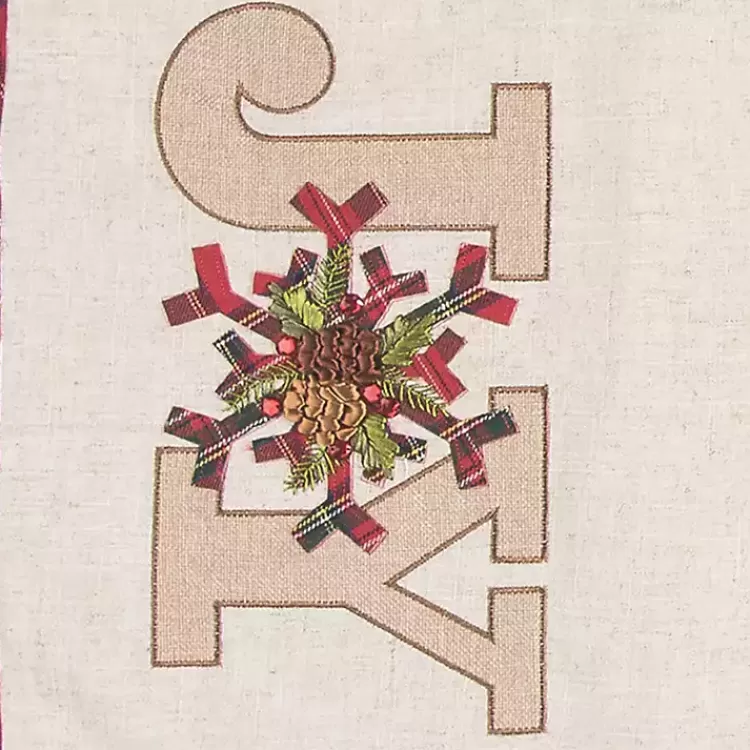 neutral_joy_christmas_table_runner_2.webp Neutral Joy Christmas Table Runner>Kirklands Home Outlet
