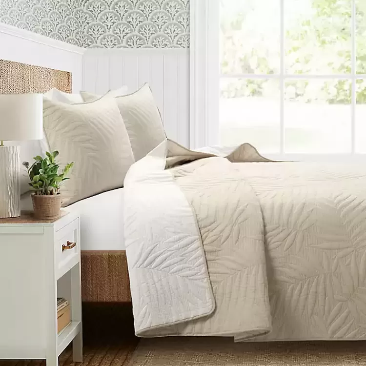 neutral_leaf_reversible_pc_fullqueen_quilt_set_3.webp Neutral Leaf Reversible 3-pc. Full/Queen Quilt Set>Kirklands Home Cheap