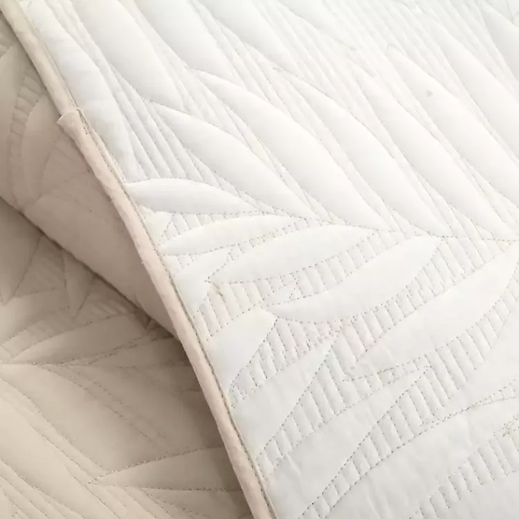 neutral_leaf_reversible_pc_fullqueen_quilt_set_4.webp Neutral Leaf Reversible 3-pc. Full/Queen Quilt Set>Kirklands Home Cheap