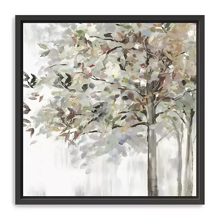 Neutral Leaves Framed Canvas Art Print, 30x30 in.>Kirklands Home Best