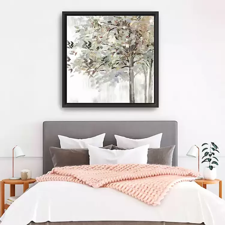 Neutral Leaves Framed Canvas Art Print, 40x40 in.>Kirklands Home Best