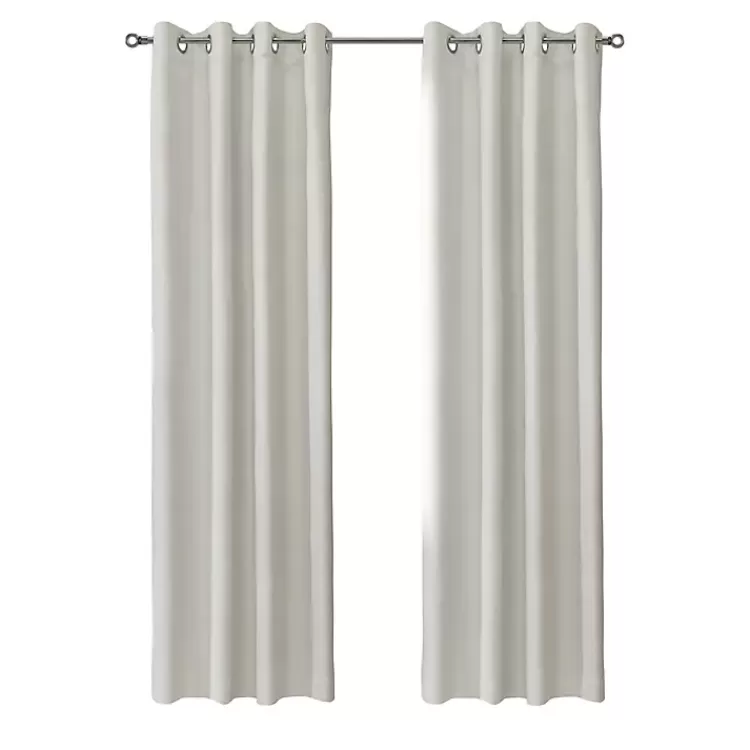 Neutral Light Filtering Curtain Panel, 63 in.>Kirklands Home Clearance